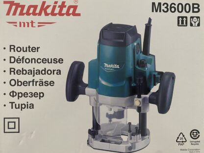 Ruteadora 12 Mm 1/2 Pulgada 1650W M3600B Makita Mt - Imagen 2